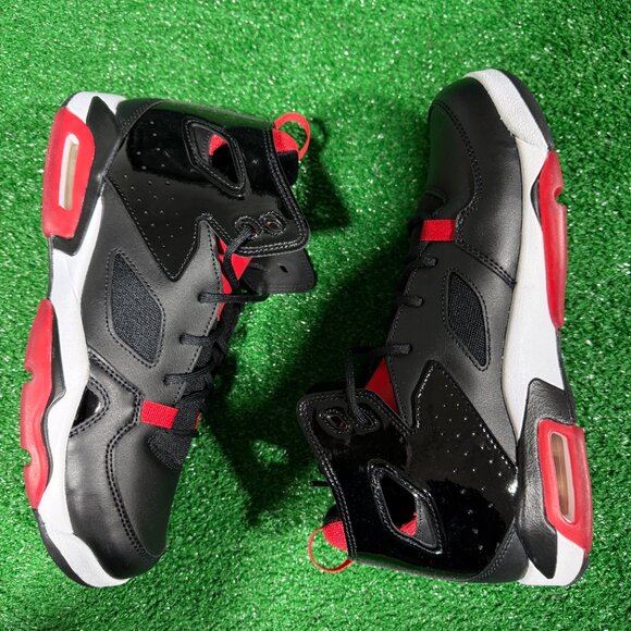 Nike Flight Club 91 Mid GS Basketball Shoes Black Red DM1685-006 NEW Sz 6.5 - Picture 4 of 4